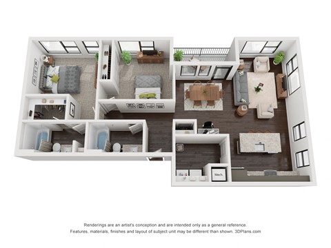 3D floorplan The Wildwood